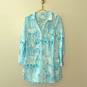 Lilly Pulitzer La Via Loca MED tunic/ coverup